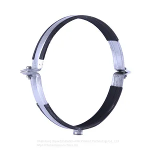 Galvanized Pipe Clamp With Rubber Cushion and Rubber Pipe Clamp Clip thumbnail-1