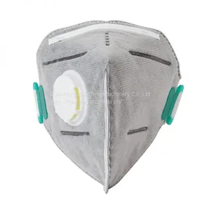 Gray Exhalation Valve Disposable Active Carbon Air Pollution Dust Masks thumbnail-1