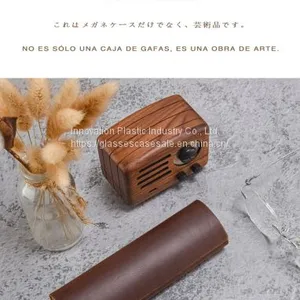Vintage, Artistic, Simple Eyewear Case; Crush-resistant, Handmade Sunglasses Case thumbnail-3