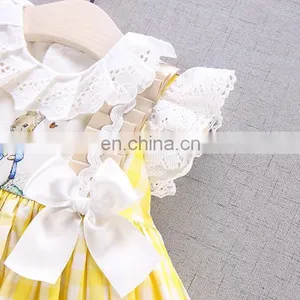 Baby Girl Summer Yellow Rabbit Princess Lolita Dress for Girls Easter Birthday Party thumbnail-4