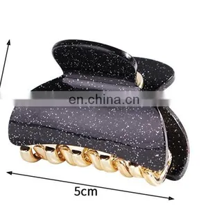New Style Large Floral Acrylic Hair Clips Girls Hairpins Crab Claws Jaw Clamp Hair Jewelry for Women Banana Grips Slid thumbnail-5