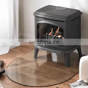4mm 5mm 6mm 8mm Standard Tempered Glass Panel for Fireplace Hearth Plates Floor Plates thumbnail-5