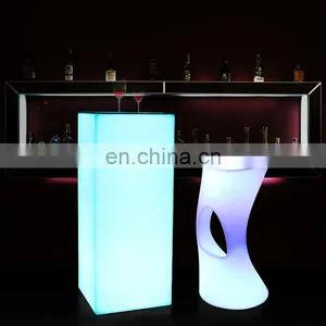 Plastic Portable Bar Furniture Illuminated Led Bar Counter thumbnail-1