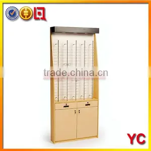 Wall Mount Wooden Optical Sunglass Display Case Quality Choice thumbnail-1