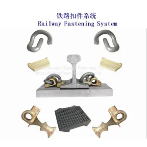 E-type Rail Nylon Insulator for Adjusting Rail Gauge and Electrically Insulating Railroad Rails thumbnail-4