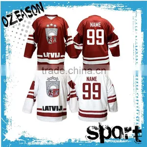 Custom Sublimation Cheap Ice Hockey Jersey thumbnail-5