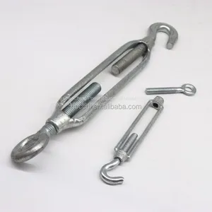 High Quality DIN1480 Galvanized Drop Forged Eye Hook Turnbuckle thumbnail-3