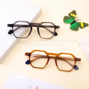 Eyeglasses Frames With Your Own Brand Name Logo Ready in Stock Glasses Low MOQ thumbnail-2