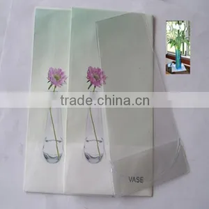 Folding Clear Plastic Flower PVC Vase thumbnail-1