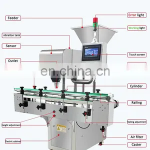 Sinoped Cost-effective Softgel Capsule Tablet Pill Automatic 8 Tunnels Counting Machine to Glass or Plastic Bottles thumbnail-2