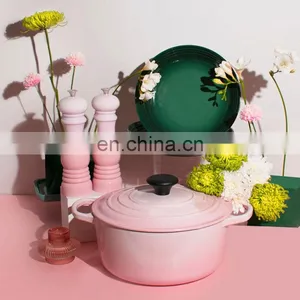 Large Cooking Korean Quality Enamel Price Casserole Cast Iron Pot Set thumbnail-1