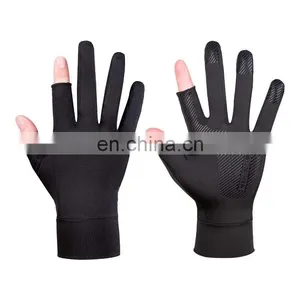 New Cycling Ice Silk Sunscreen Outdoor Half Finger The Other Sports Driving Cycling Fishing Gloves thumbnail-1
