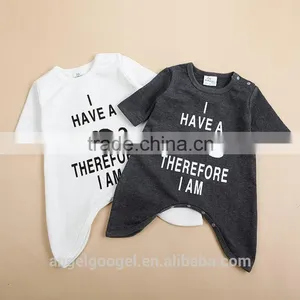 Lovely Style Plain Baby Clothes Romper Bidysuit With Mustache AG-LA0026 thumbnail-5