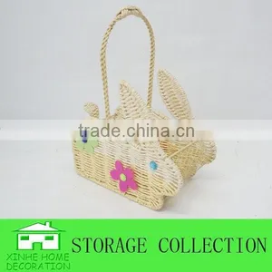 Handmade Decorative Rabbit Easter Paper Basket thumbnail-1