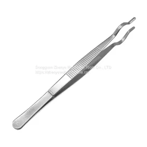 Stainless Steel Tweezers Chemical Experiment Equipment Thickened Tube Tweezers Round Head Crucible Pliers High-Temp Resistant Teaching Instruments thumbnail-2