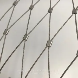 Stainless Steel Safety Mesh Ss304 Ss316 Stainless Steel Rope Mesh/Zoo Safety Mesh Fenc,Animal Safety Fence Mesh thumbnail-3