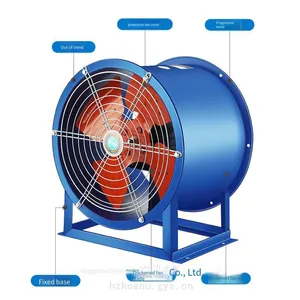 Supply Sf5-2 Type 2.2kw Fixed Powerful Cylindrical Exhaust Ventilator With Base for Factory Buildings and Warehouses thumbnail-3