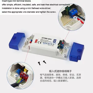 Mini Size Led Driver 10w 12w IP20 Slim LED Driver Switching Led Power Supply thumbnail-1