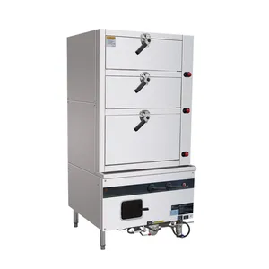 Yudian Style 3-Door Gas Seafood Steamer With 0.18kW Blower & 220V Power thumbnail-1