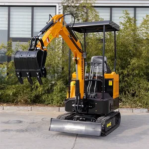 LUYUE LY-12 Minibagger 1.2 Ton Mini Excavator Compact Crawler Digger With Canopy for Garden Farmland Work thumbnail-2
