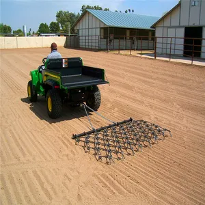 12' Wide X 8' Long Heavy Duty Square Welded Steel Chain Drag Harrow for Driveway Pasture Arena Grooming thumbnail-6