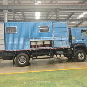 Sinotruk Howo Export-type Tool Vehicle, Mobile Maintenance Vehicle With Small Crane and Grease Dispenser thumbnail-3