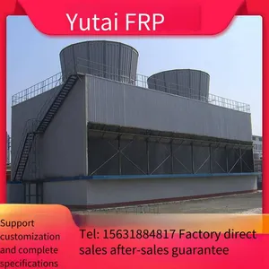 Cooling Tower, Fiberglass, Round Type, Cooling Water Tower for Temperature Reduction, High Temperature Resistance, Fast Cooling With Rotating Water Dispersion, Yutai thumbnail-1