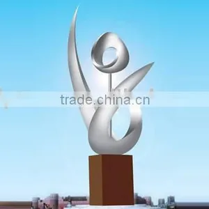 Modern Abstract Arts Stainless Steel 304 Sculpture for Garden Decoration thumbnail-1