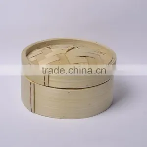 Food Grade Eco-friendly Handmade Cooking Food Bamboo Steamer thumbnail-2