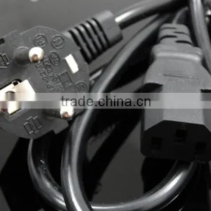 PVC Material 16A 250V Germany Power Cord/European Extension Cord/Schuko Plug Power Cord thumbnail-1