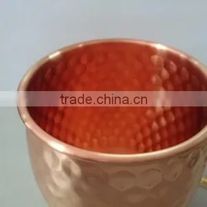 18oz /500ml Copper Tisan Barrel Hammered Copper Moscow Mule Mug/Copper Mug Quality Choice thumbnail-3