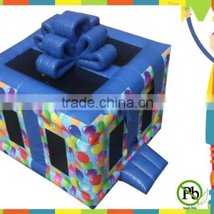 Popular Cheap 0.55 mm PVC Gifts Box Inflatable Bouncer for Kids thumbnail-4