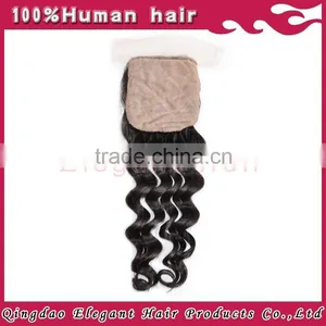 Best Selling Silk Base Closure Wholesale Natural Virgin Brazilian Hair Body Wave Closure thumbnail-1