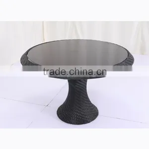 New Design Leisure PE Wicker Dinette Rattan Sofa For Garden Cheap Round Rattan Sofa Set Quality Choice thumbnail-5