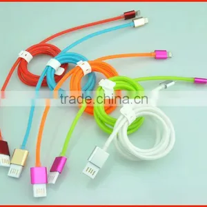 Colorful Transparent Micro Usb Cable Charger Cable for Iphone/Ipad thumbnail-2