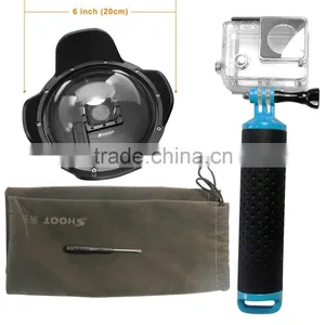 6" GoPro4 Dome Port With Float Bobber Fits for GoPro Original Water Proof Housing thumbnail-5