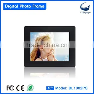 10 Inch Square Acrylic Photo Frame, Digital Photo Frame With Clock, Photo Frames for Couples BL1002PS thumbnail-1