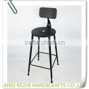 KZ150290 Industrial Metal Commercial Furniture Bar Stool High Chair thumbnail-4