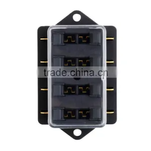 4 Way Fuse Box DC 12V 24V Max DC 32V Circuit Car Trailer Auto Blade Fuse Box Block Holder ATC ATO 2-input 4-ouput Wire thumbnail-3