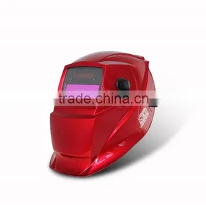 Red Painting Plastic Shell Auto Darkening Welding Helmet thumbnail-1
