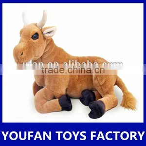 China Factory Lifelike Stuffed Animal Plush Cow Toy thumbnail-1