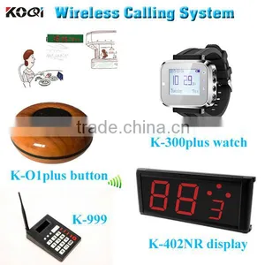 Electronic Waiter Caller Service Calling of Watch Pager and Call Service Buzzer thumbnail-1