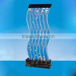 Beautiful Patterns Style Acrylic Glass Water Wall Decorative Interior thumbnail-3