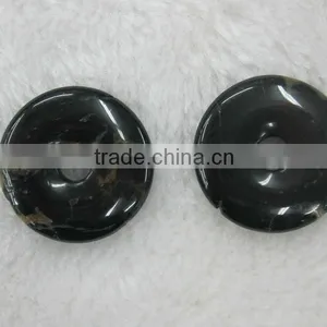 Good Quality Black Stone Donut Gemstone in Wholesale Price thumbnail-1