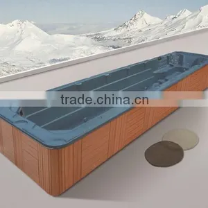 Monalisa 12 Person Hot Tubs Outdoor Used Fiberglass Swim Spa Pool M-3326 thumbnail-1