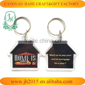 Key Rings With Logo Inside/clear Acrylic Plastic Key Ring thumbnail-5