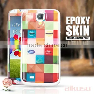 Newest Colorful Design 3D Vinyl Epoxy Skin for Samsung s4 thumbnail-1