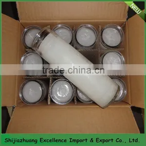 Wholesale Manufacture Unscented White Votive Glass Candle thumbnail-2