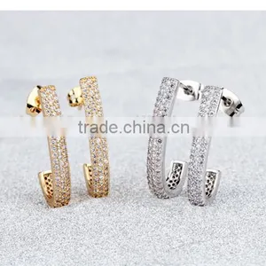 2016 Simple Gold Plated Gold Earings Designs for Women thumbnail-4