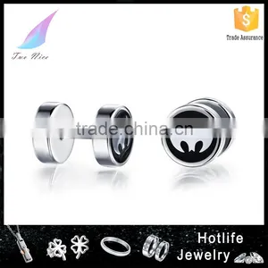 2016 China High End Men Fashion Jewelry 316L Stainless Steel Personalized Logo Photo Earring thumbnail-1